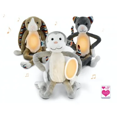 Peluches veilleuses musicalse signée Zazu Kids en 3 styles différents Peluches veilleuses musicalse signée Zazu Kids en 3 styles différents