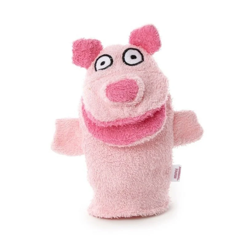 Gant de toilette cochon 100% coton signé Isabelle Laurier