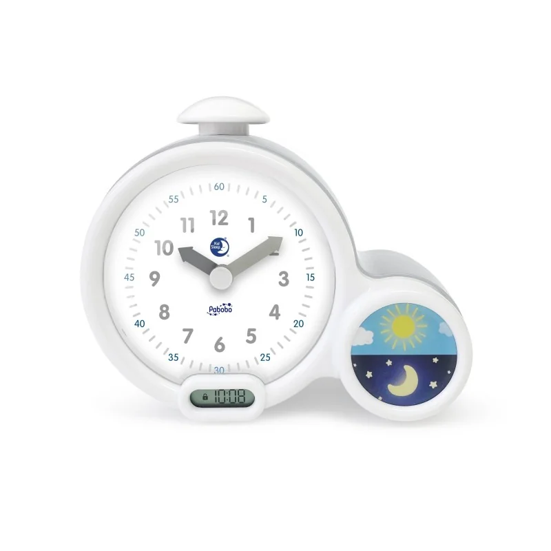 Mon 1er réveil Kid'Sleep Clock - Gris signé Pabobo Mon 1er réveil Kid'Sleep Clock - Gris signé Pabobo