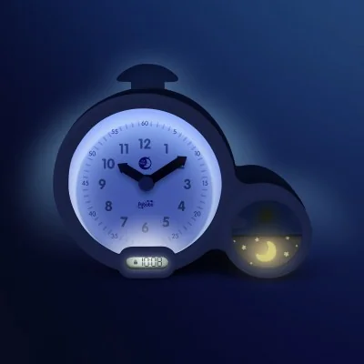 diffusant une lumière rassurante et faisant aussi office d’indicateur de réveil diffusant une lumière rassurante et faisant aussi office d’indicateur de réveil