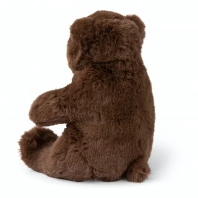Peluche grizzly marron WWF ECO - 25 cm, vue de dos
