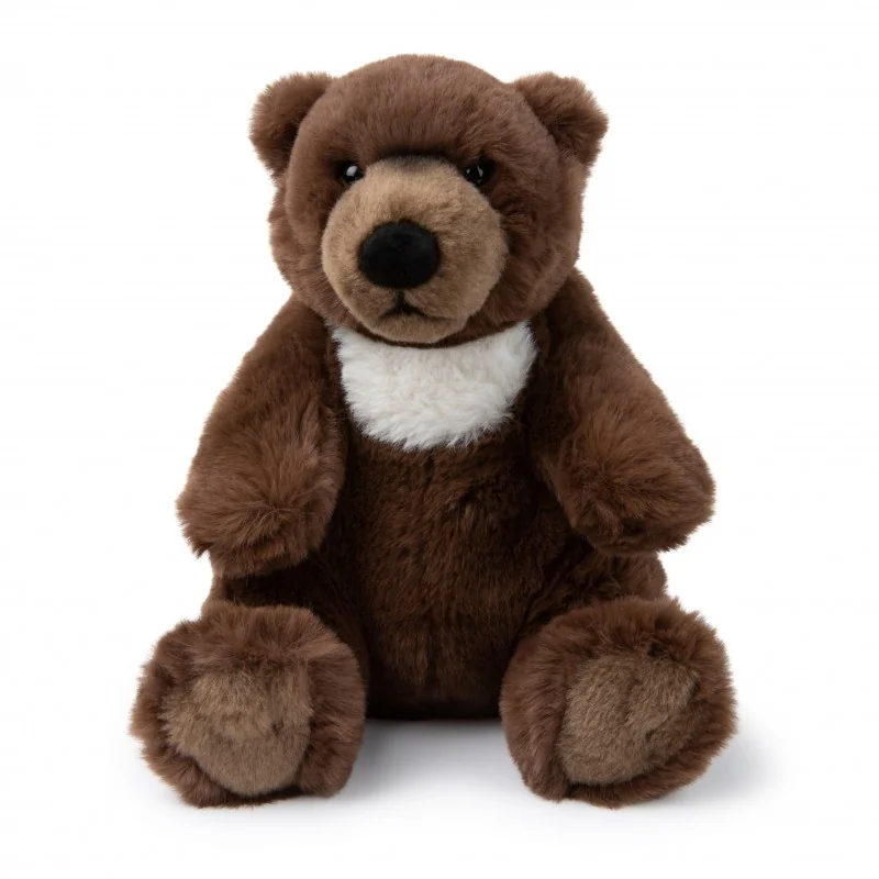 Peluche grizzly marron WWF ECO - 25 cm