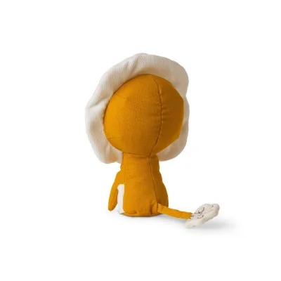 Peluche Lion dans boîte cadeau signée Picca Loulou, vue de dos