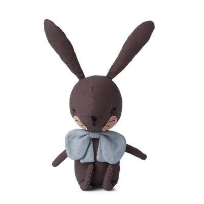 Peluche Lapin Gris dans boîte cadeau signée Picca Loulou