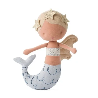 Peluche Sirène blonde Pearl signée Picca Loulou