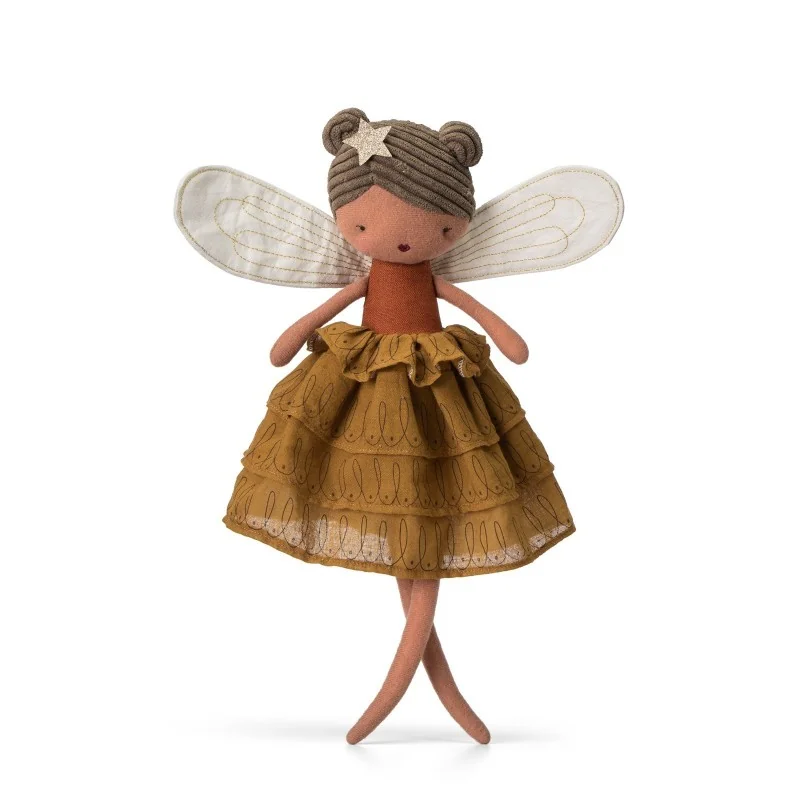 Fée Felicity avec robe camel signée Picca Loulou Fée Felicity avec robe camel signée Picca Loulou