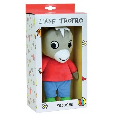 Peluche l'âne Trotro, 28 cm, en boite de la marque Jemini