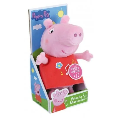 Peluche musicale Peppa Pig - 20 cm signée Jemini