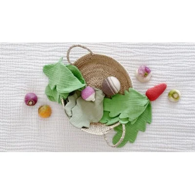 Doudous légumes 100% coton bio de la marque Myum