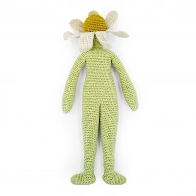 Poupée fleur Camille la camomille 100% coton bio taille S de la marque MyuM