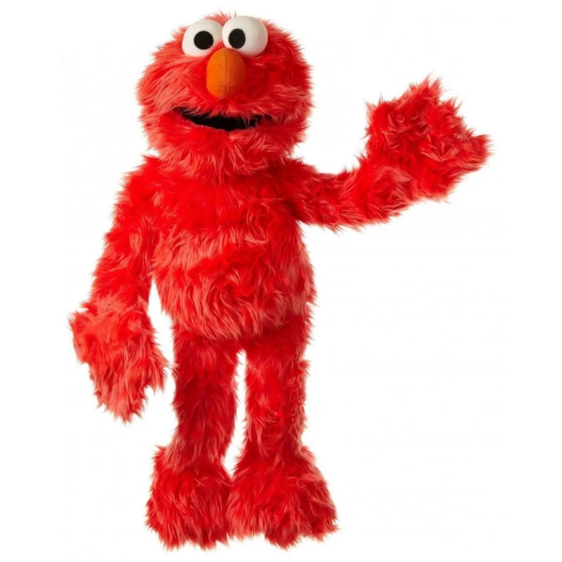 Marionnette à main Elmo de 1 rue Sésame - 65 cm signée Living Puppets