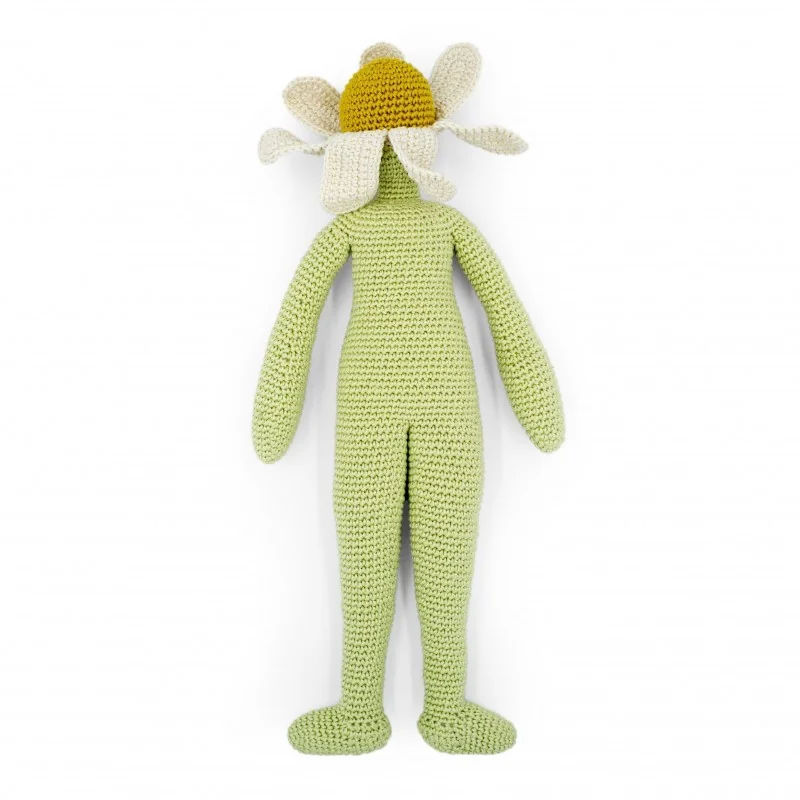 Poupée fleur Camille la camomille 100% coton bio taille M de la marque MyuM
