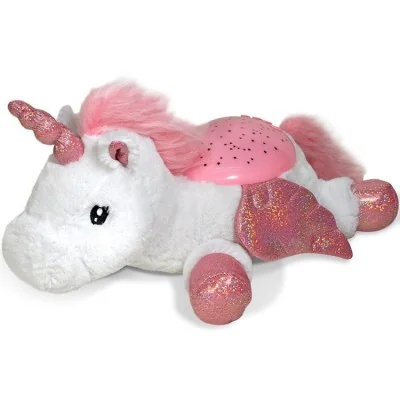 Veilleuse peluche à projection lumineuse Twilight Buddies Licorne signée Cloud b