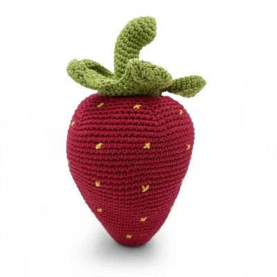 Boite à Musique Georges la Fraise 100% coton bio signée MyuM, vue de dos
