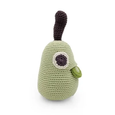 Boite à Musique Paul Pear la poire 100% coton bio signée MyuM, vue de profil