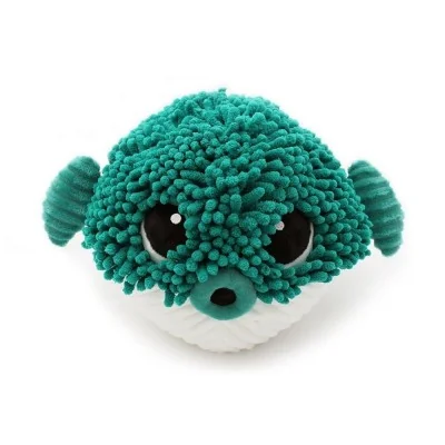 Peluche Gobetou le poisson globe maman et son bébé de la collection Ptipotos de la marque Les Deglingos, vue de face Peluche Gobetou le poisson globe maman et son bébé de la collection Ptipotos de la marque Les Deglingos, vue de face