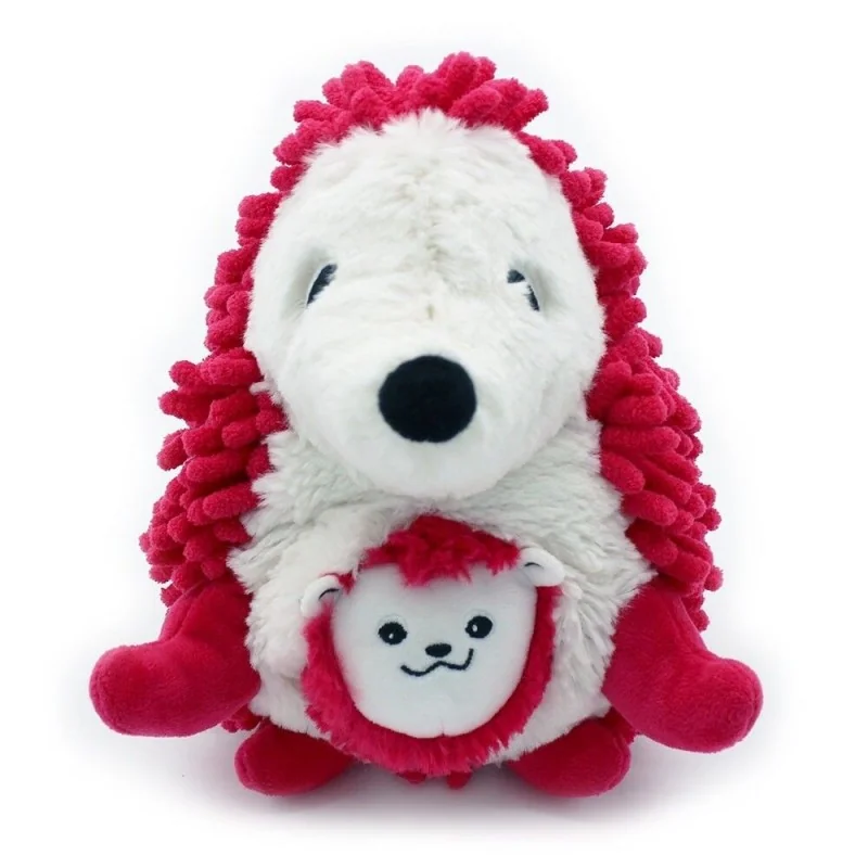 Peluche Piktou le hérisson maman et son bébé Betterave de la collection Ptipotos de la marque Les Deglingos Peluche Piktou le hérisson maman et son bébé Betterave de la collection Ptipotos de la marque Les Deglingos