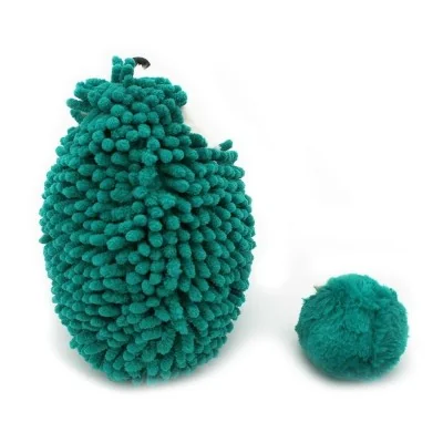 Peluche Piktou le hérisson maman et son bébé vert de la collection Ptipotos de la marque Les Deglingos, vue de dos Peluche Piktou le hérisson maman et son bébé vert de la collection Ptipotos de la marque Les Deglingos, vue de dos