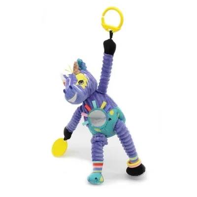 Peluche d’activités nomade Kiprokos Le Zèbre signée Les Deglingos Peluche d’activités nomade Kiprokos Le Zèbre signée Les Deglingos