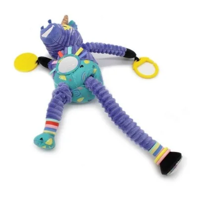 Peluche d’activités nomade Kiprokos Le Zèbre signée Les Deglingos, avec sa jambe coulissante Peluche d’activités nomade Kiprokos Le Zèbre signée Les Deglingos, avec sa jambe coulissante