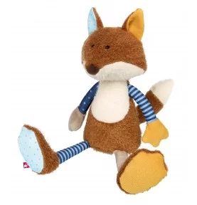 Peluche renard Patchwork Sweety signée Sigikid