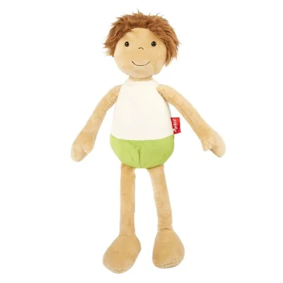 Poupée d'apprentissage pompier signée Sigikid, déshabillée Poupée d'apprentissage pompier signée Sigikid, déshabillée