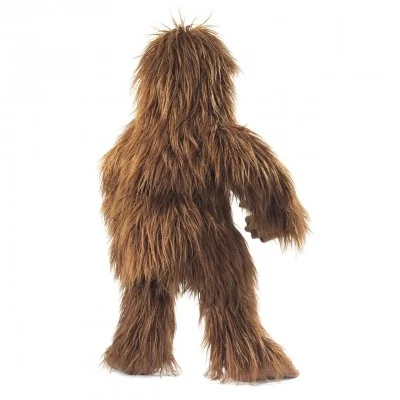 Marionnette à main Bigfoot signée Folkmanis, vue de dos