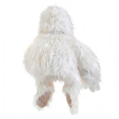 Marionnette à main Yeti signée Folkmanis, vue de dos Marionnette à main Yeti signée Folkmanis, vue de dos
