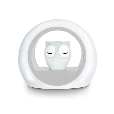 Veilleuse Lou le hibou gris de la marque Zazu