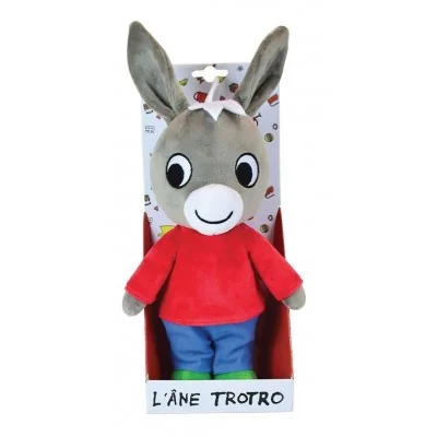 Peluche l'âne Trotro - 40 cm signée Jemini, debout dans sa boîte Peluche l'âne Trotro - 40 cm signée Jemini, debout dans sa boîte