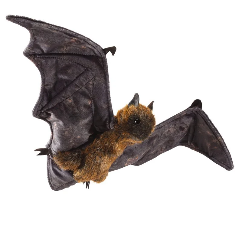 Marionnette à main Chauve-souris roussette signée Folkmanis