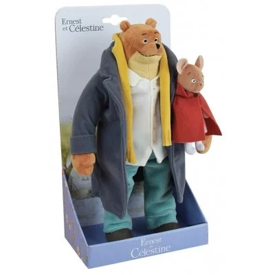 Peluche Ernest et Célestine - 31 cm signée Jemini, dans sa boîte Peluche Ernest et Célestine - 31 cm signée Jemini, dans sa boîte