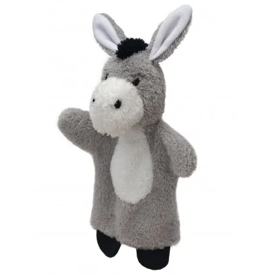 Marionnette Doudou âne pour bébé dès la naissance signée Bass&Bass