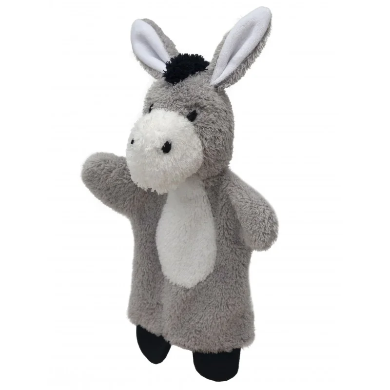 Marionnette Doudou âne pour bébé dès la naissance signée Bass&Bass