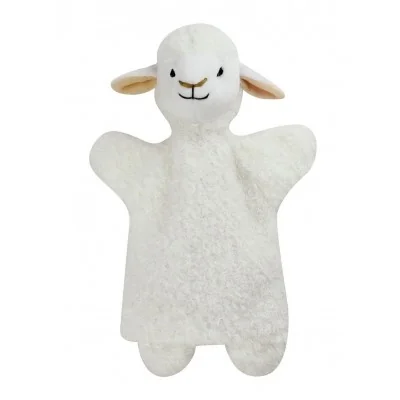 Marionnette Doudou mouton - 26 cm signée Bass & Bass