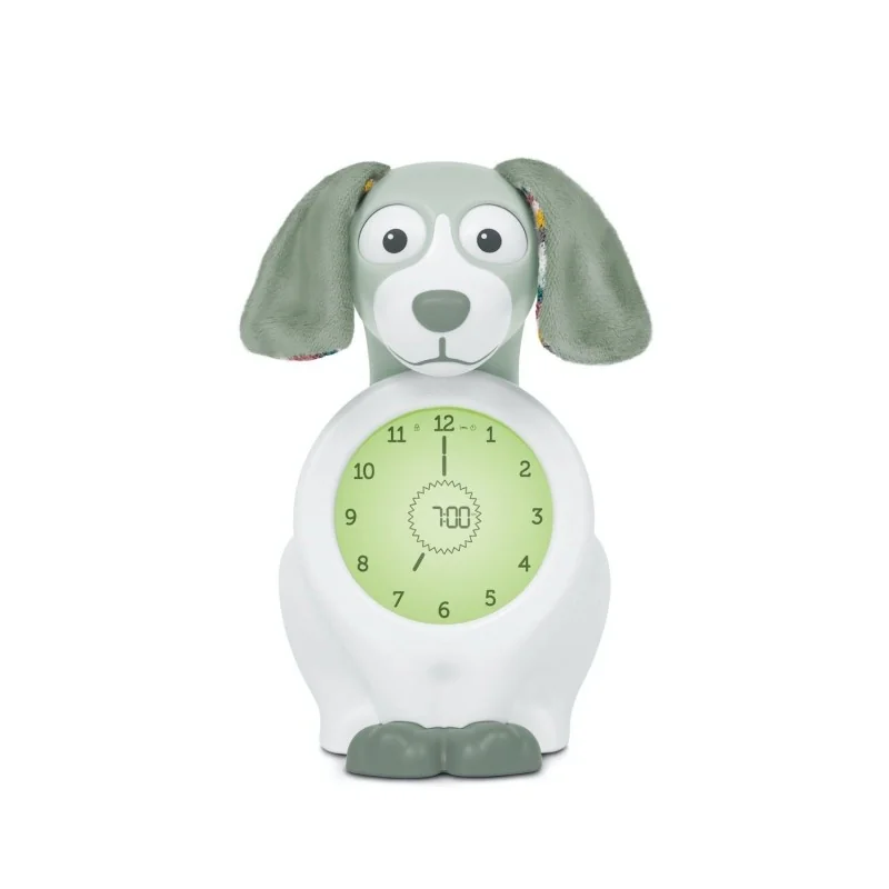 Réveil Veilleuse Davy le chien - Vert signé Zazu Réveil Veilleuse Davy le chien - Vert signé Zazu
