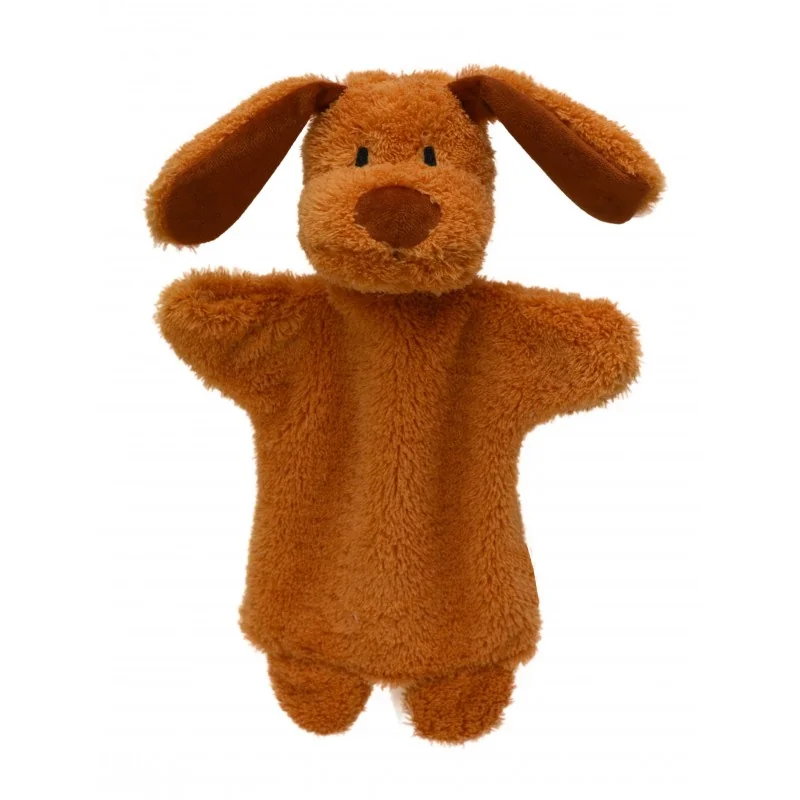 Marionnette Doudou Chien - 28 cm signée Bass & Bass