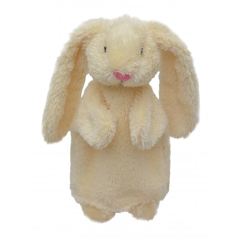 Marionnette Doudou Lapin - 26 cm signée Bass & Bass