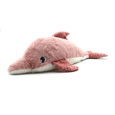 Peluche dauphin Tofou maman et son bébé rose signée Les Deglingos