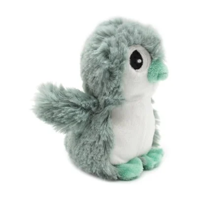 Peluche pingouin Iglou maman et son bébé menthe signée Les Deglingos, bébé vu de profil