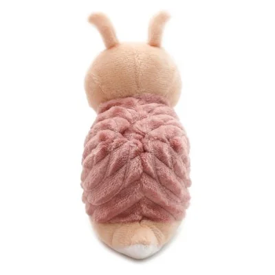 Peluche escargot Speedou maman et son bébé rose signée Les Deglingos, bébé vu de dos Peluche escargot Speedou maman et son bébé rose signée Les Deglingos, bébé vu de dos