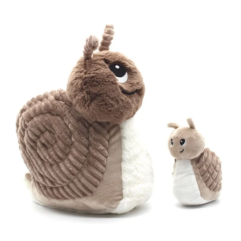 Peluche escargot Speedou maman et son bébé brun signée Les Deglingos Peluche escargot Speedou maman et son bébé brun signée Les Deglingos