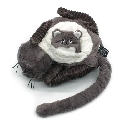 Peluche chat Miaou maman et son bébé gris signée Les Deglingos ,maman avec son bébé dans son ventre Peluche chat Miaou maman et son bébé gris signée Les Deglingos ,maman avec son bébé dans son ventre