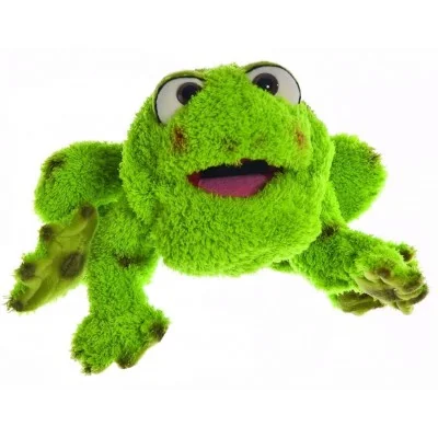 Marionnette à main Grenouille Rolf signée Living Puppets