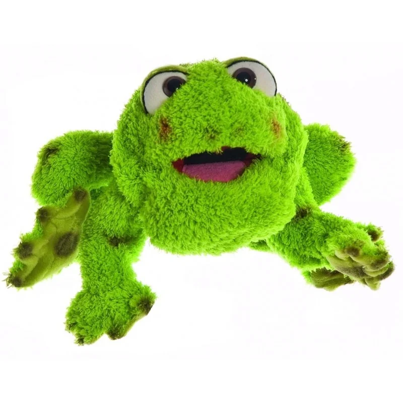 Marionnette à main Grenouille Rolf signée Living Puppets Marionnette à main Grenouille Rolf signée Living Puppets