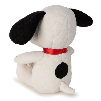 Peluche Snoopy matelassé crème dans boite cadeau - 17 cm, vue de dos