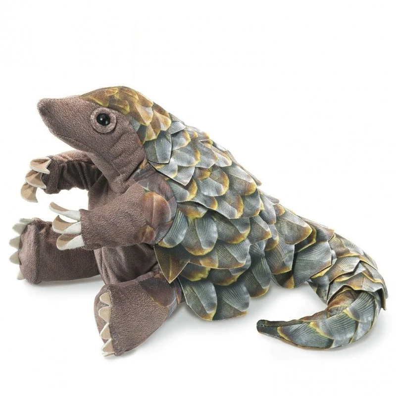 Marionnette à main pangolin signée Folkmanis