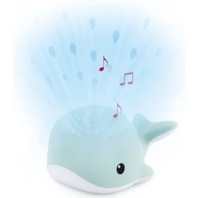 Veilleuse projecteur Wally la baleine bleu de la marque Zazu Kids