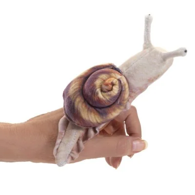 Marionnette à doigt escargot signée Folkmanis