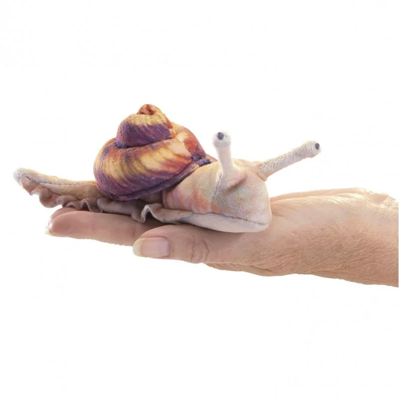 Marionnette à doigt escargot signée Folkmanis